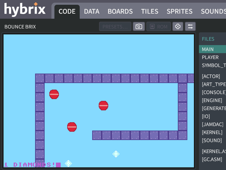 "1 DIAMONDS!" in violet