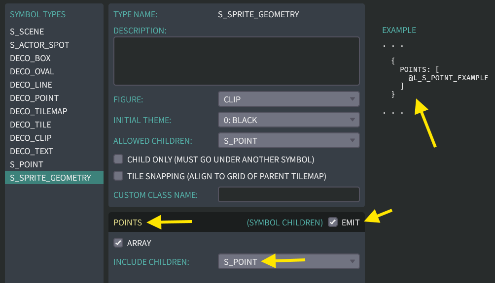 The completed "POINTS" field