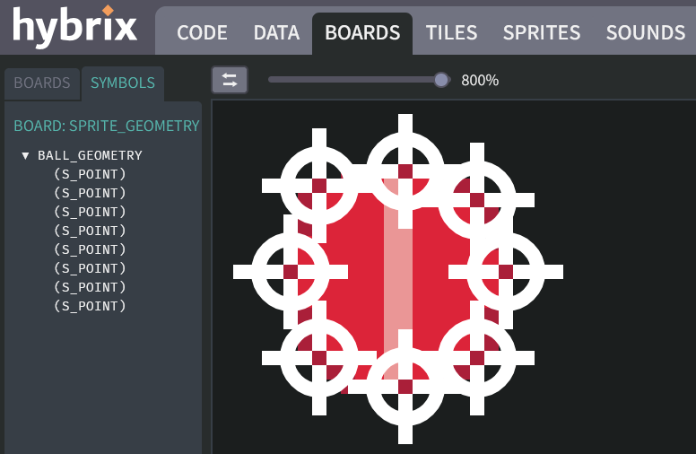 Adding points around the ball's edge