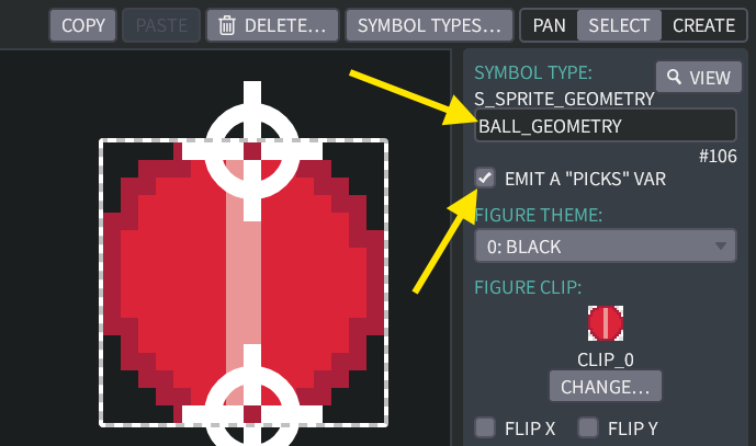 Creating a picks var